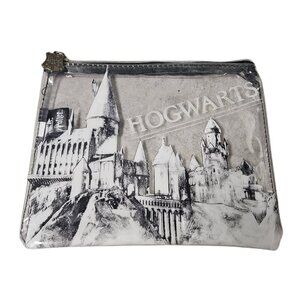 Wizarding World of Harry Potter - Clear Hogwarts Cosmetic Bag - 7 in by 9 in